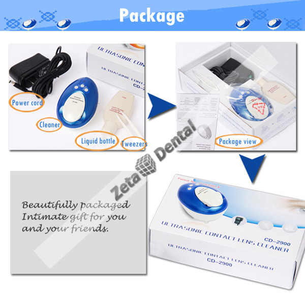 JeKen® 4ml Nettoyeur Ultrasonique pour Lentilles de Contact CD-2900