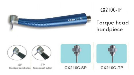 COXO® CX207C1-TP Turbine Colorée Bouton Poussoir (Tête Torque)