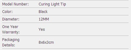5pcs fibre optique noir LED de 12MM pour Lampe à photopolymériser