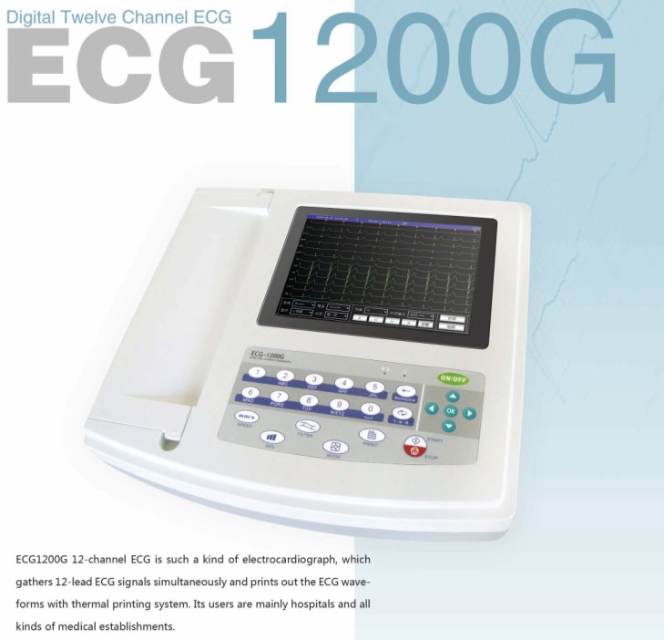 Moniteur ECG-1200G électrocardiographe numérique 12 canaux