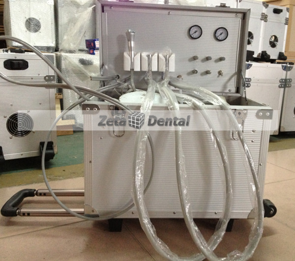 Unité mobile Dentaire avec compresseur d'air à l'intérieur