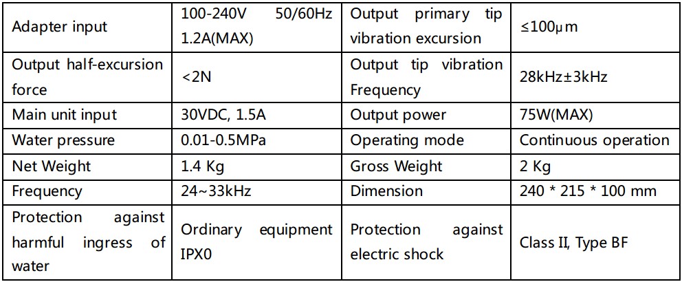 SKL®  K7 EMS Compatible Détartreur Ultrasonique